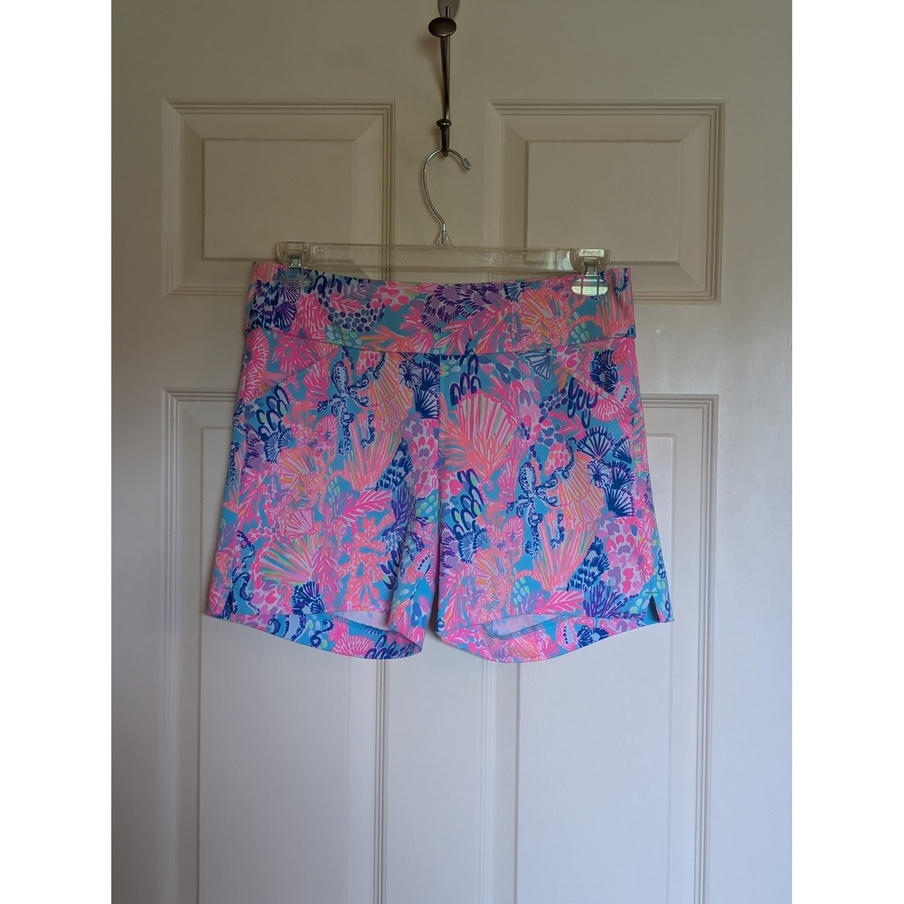 Lilly Pulitzer Luxletic Nakia Shorts Splendor in the Sand Size 8